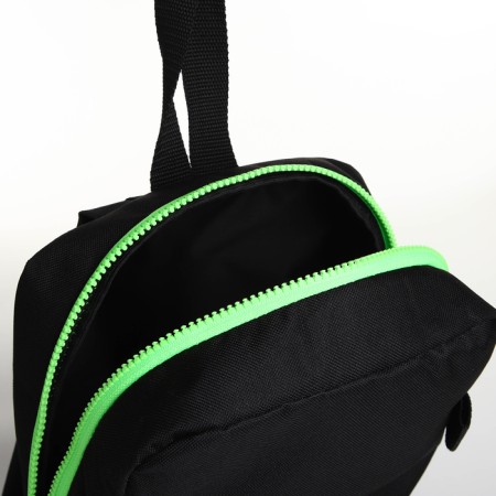 Textura's backpack, external pocket, black/light green color-5