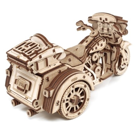A prefabricated EWA wooden model “Motorcycle. Trike "-14