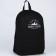 School textile ryukzak "Mountains", 46x30x10 cm, vertical pocket, black color