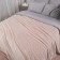 Plaid-woking "Jacquard", size 220x240 cm, color dusty rose