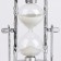 Sanding clock "Rose", souvenir, with backlight, 15 x 9 x 14 cm