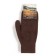 Male mittens from Mongolian wool, chocolate color, size 20-24 (8-9)
