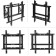Broat Black 50 "-70" Max.50kg wall-mounted inclination-sliding 107755