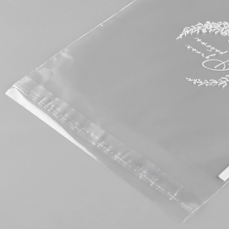 BOPP package with adhesive valve, gift packaging, “handmade”, 16.5 x 20/3 cm-2
