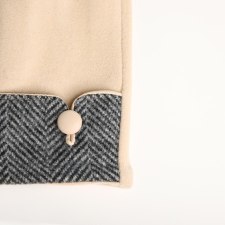 Gloves are female, dimensionless, without insulation, beige color-2