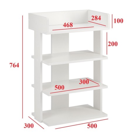 Stellage Nord No. 4, 500x300x764, white-1