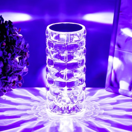 Board lamp with DM "Prism" LED RGB Touch AKB 8x8x18 cm Risalux-14