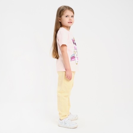T-shirt Children's KAFTAN "Unicorn" R.34 (122-128), pink-1