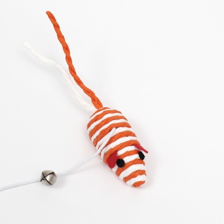 Domesticon-pound with a mouse on a wooden handle, orange/white-1