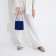 Cross-Body bag on the valve, blue color