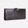 Women's wallet on the button, brown color