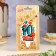 Candle for cake the number "Happy birthday" "10" Blue, 6.5 cm