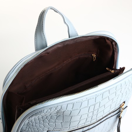 City backpack with lightning, blue color-3