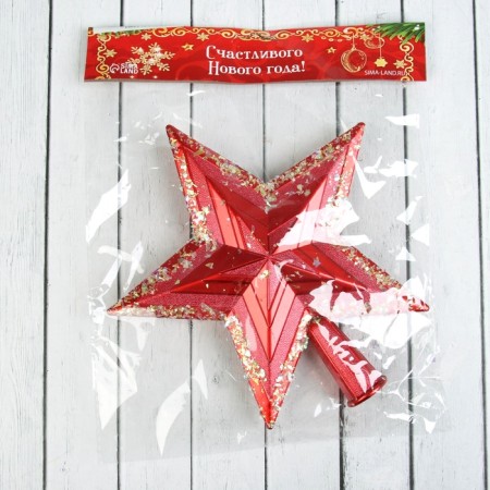 Tip "Star volume of radiance" 20.5x19 cm, red-1