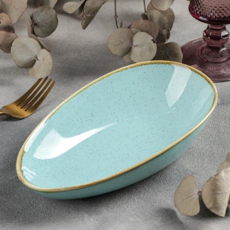 Ceramic dish for supply "sapphire", 21 × 12.5 × 5.5 cm, blue color