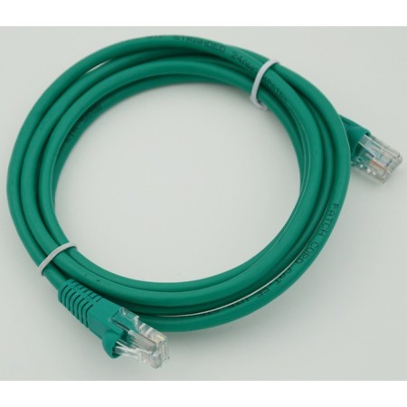 Cat5e Molded 2m Green RJ-45 (M) -RJ-45 (M) patch cord