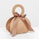 Folding box, with a bow and a pen, craft, 6 x 8 x 3 cm