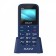 Cell phone Maxvi B100ds, 1.77 ", 1.3MP, Microsd, 2SIM, FM, SOS, Dok. Station, 1000 Mam, Blue