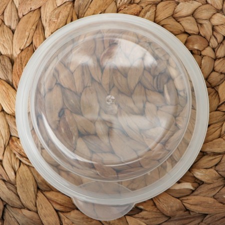 Container of food shade, 500 ml, d = 11.5 cm, h = 7 cm, round, transparent-3