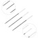 Manual needles Black Sharps, No. 7, White Ear, 20 pcs