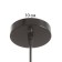 Lamp "Claud" 1x40W E27 bronze/black 19x19x25 (125) cm