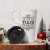 New Year. New Year's ceramic mug with the “Miracles” lid, 550 ml, white color