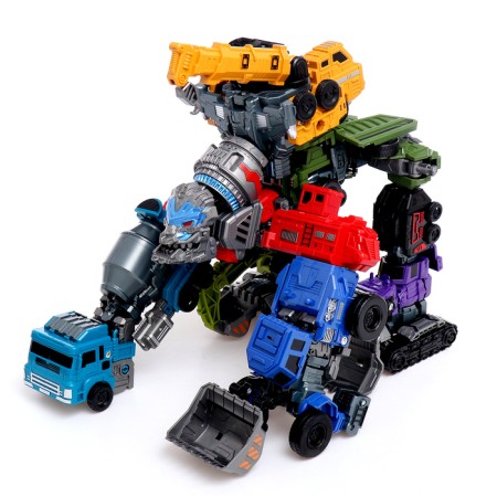 Robot "Special Bottom. Excavator ", transforms, gathers in 1 large of 7 robots-8