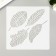 Plastic stencil "leaves" 13x13 cm