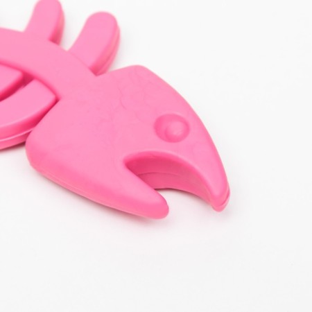 Chewing toy Super -resistant "plankton", 12.5 cm, pink-3