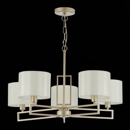 Suspended EVOLUCE lamp. Sle105803-05. Danae. 5x40 watts, E14, 68.5x68.5x37 cm, matte gold color-3