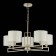 Suspended EVOLUCE lamp. Sle105803-05. Danae. 5x40 watts, E14, 68.5x68.5x37 cm, matte gold color