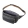 Waist bag, 2 parts on a zipper, adjustable belt, gray color