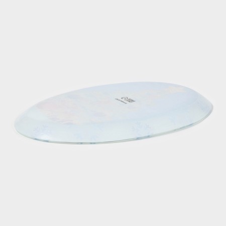 Glass oval shade "Winter Fairy Tale", 29.5 × 20.3 cm-2