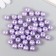 Set of beads "needlework" plastic, diameter 10 mm, 25 g, lilac