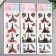 Plastic sticker "Eiffel Tower" Silver lines mix 42.5x12.5 cm