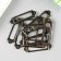 Frame archival metal bronze 2x6.2 cm