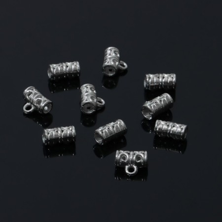Kulon holder 1.1 × 1 × 0.6 cm, (set 10 pcs), silver color