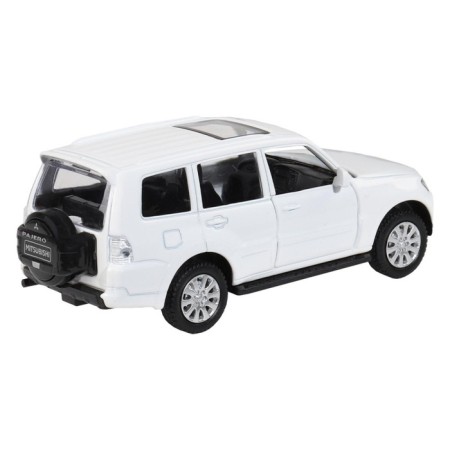 Metal machine Mitsubishi Pajero 4wd Turbo 1:43, inertia, doors open, white color-3