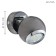 Lamp BIMEDA 1x3W LED Black 7x7 cm