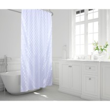 Curtain for the bathroom Quadretto, 180 x 200 cm, white color