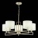 Suspended EVOLUCE lamp. Sle105803-05. Danae. 5x40 watts, E14, 68.5x68.5x37 cm, matte gold color