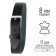 Watch strap, female, L-17 cm, 8 mm, genuine leather, black