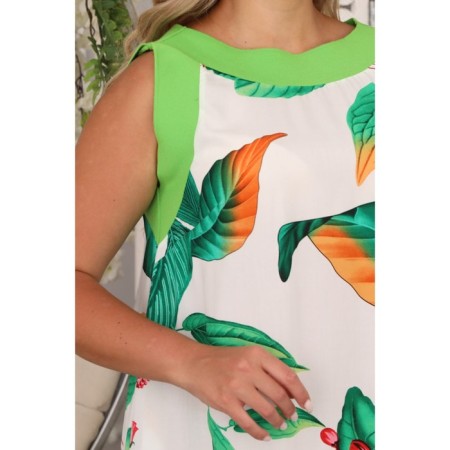 Women's dress, size 52, white color-11