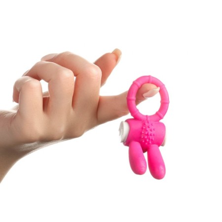 The erection ring "Bunny", with vibration, pink-2