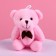 Soft toy "I love you to the moon and vice versa", Bear, Mix color