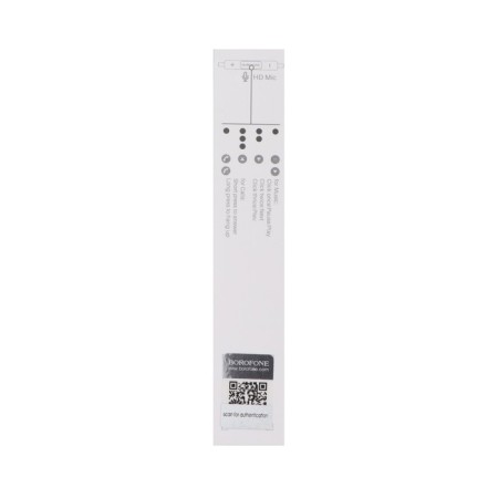 Headphones Borofone BM30 Max Acoustic, inserts, microphone, Lightning, 1.2 m cable, white-9