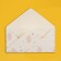 An envelope for money with a wooden element "Happy Birthday!" Elephant, 16x8 cm