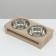 Animal feeder is double, 2 x 250 ml, 29.2 x 15 x 6.7 cm