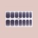 Manicure films, 14 pcs, with sparkles, graphite color