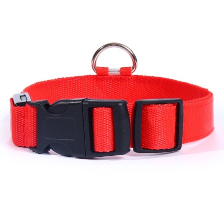 Collar with backlight size L, Osh 45-52 x 2.5 cm, 3 glow modes red-5